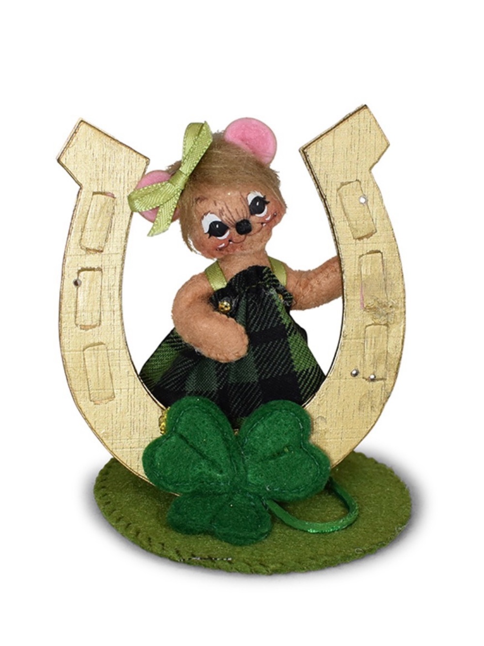 Annalee 2023 Horseshoe Girl Mouse - NEW NWT St, Patrick’s Mouse Annalee 160123